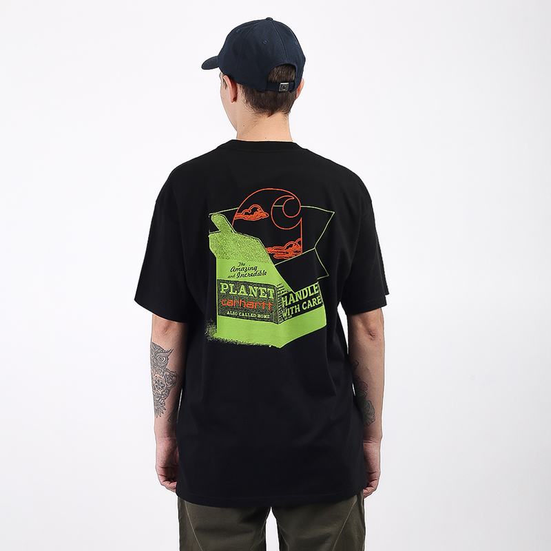 Мужская футболка Carhartt WIP Love Planet T-shirt (I028497-black)  - цена, описание, фото 2